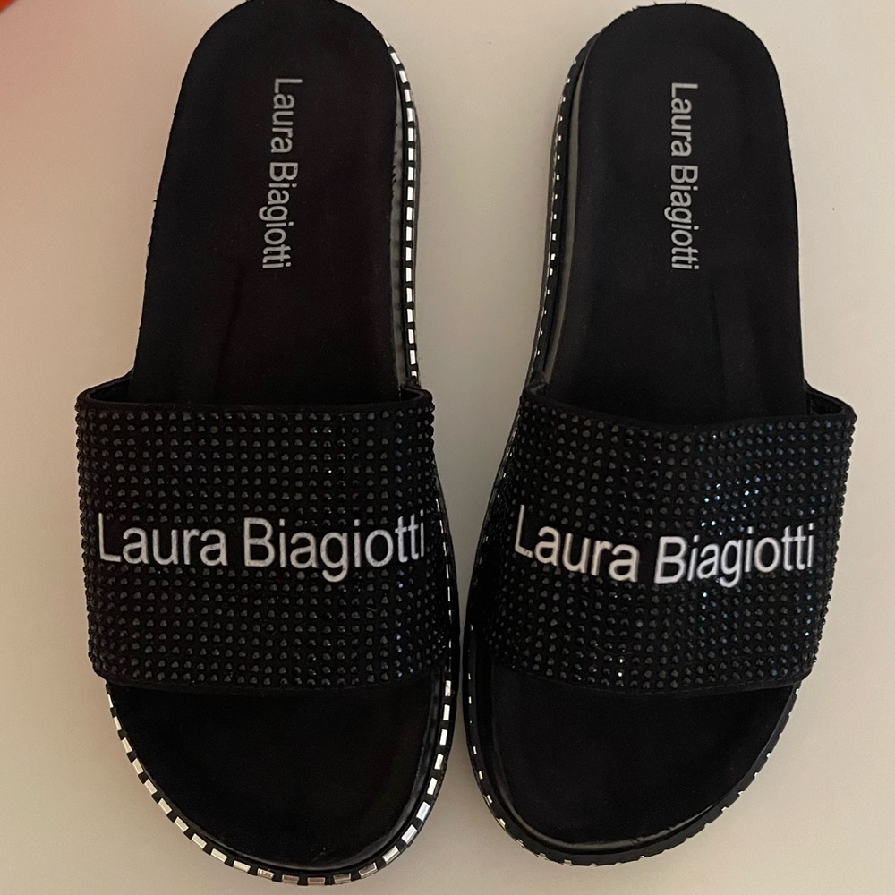 Laura Biagiotti Women Sandals Black